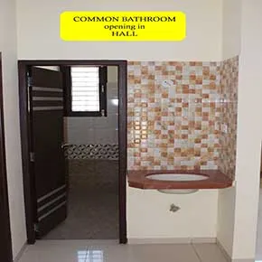 Common Bathroom Opening in Hall